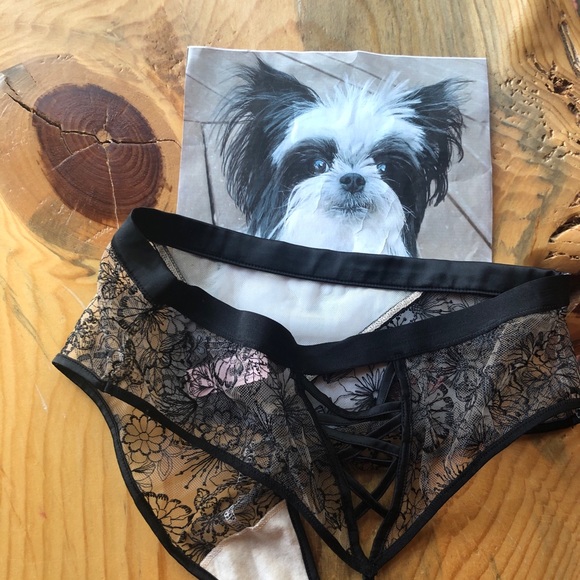 Victoria’s Secret Luxe High-Waisted Panties Size Medium Black - Picture 6 of 10